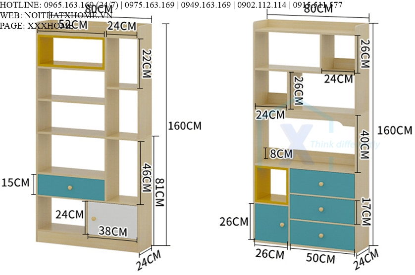 GIÁ SÁCH TỦ SÁCH GỖ X HOME Hà Nội Sài Gòn Hồ Chí Minh XHOME1101