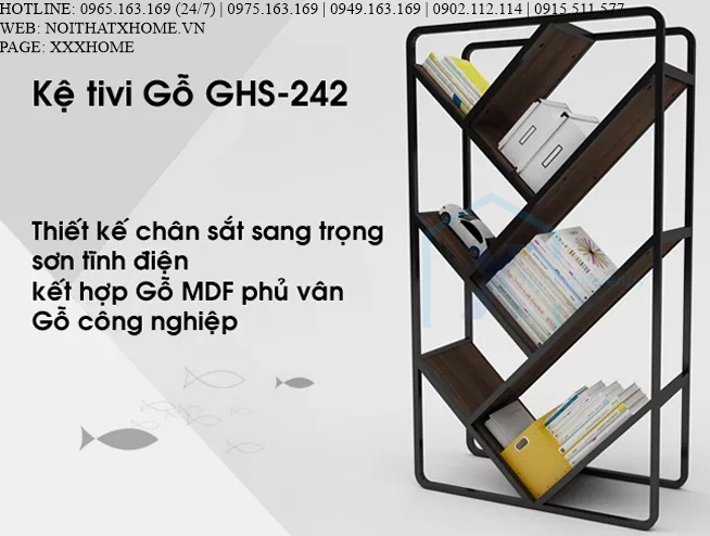 GIÁ SÁCH TỦ SÁCH GỖ X HOME Hà Nội Sài Gòn Hồ Chí Minh XHOME4430