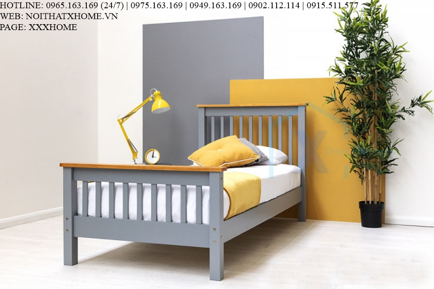 GIƯỜNG NGỦ GỖ TỰ NHIÊN X HOME Hà Nội XHOME1130