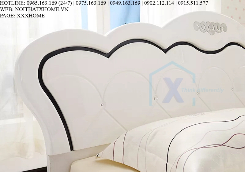 GIƯỜNG NGỦ GỖ TỰ NHIÊN X HOME Hà Nội XHOME3330