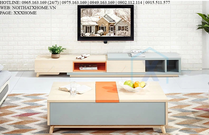 KỆ TIVI GỖ X HOME Hà Nội Sài Gòn Hồ Chí Minh XHOME2211