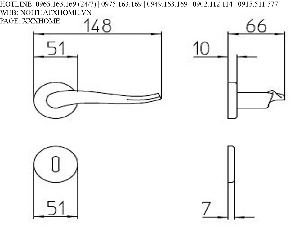 Tay khóa Mandelli - Spin 731/ Oro 04 X HOME Hà Nội