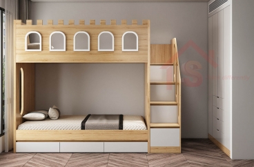 S HOME Combo mẫu nội thất phòng ngủ cho bé đẹp hiện đại tiện dụng SHOME6817