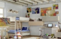 Phòng ngủ dành cho niềm đam mê nghệ thuật của trẻ 