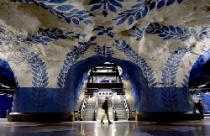 Nghệ thuật dưới đường tàu điện ngầm Stockholm 