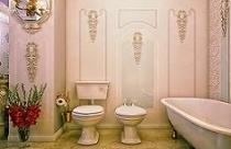 Phòng tắm vintage mang hơi thở hiện đại 