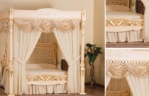 Giường ngủ phong cách hoàng gia hơn 133 tỷ đồng