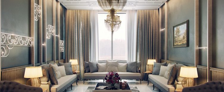  Phòng khách hiện đại kiểu Pháp – sự mới mẻ trong phong cách cổ điển					