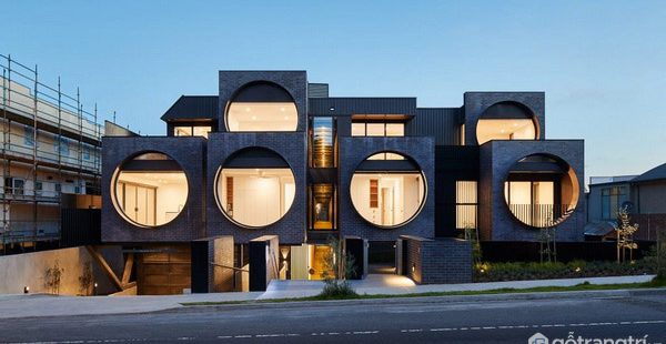  Căn hộ chung cư với những ô cửa sổ tròn ở Melbourne					
