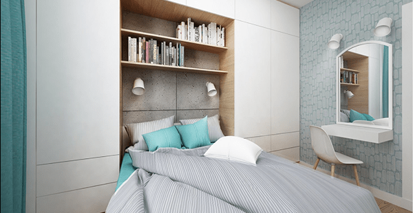  Thiết kế phòng ngủ nhỏ hiện đại cho căn hộ chung cư					