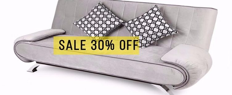  Tiết kiệm 30% khi mua sofa giường Juno xám nhạt cao cấp tại Adayroi với giá cực ưu đãi					
