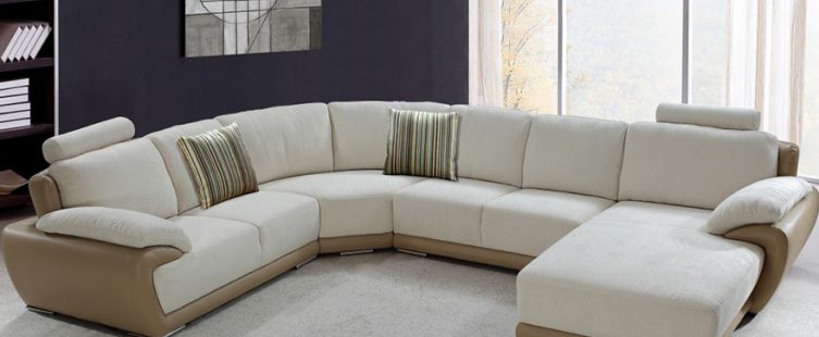  Giúp không gian nội thất phòng khách tiện nghi hơn với ghế sofa chữ U					