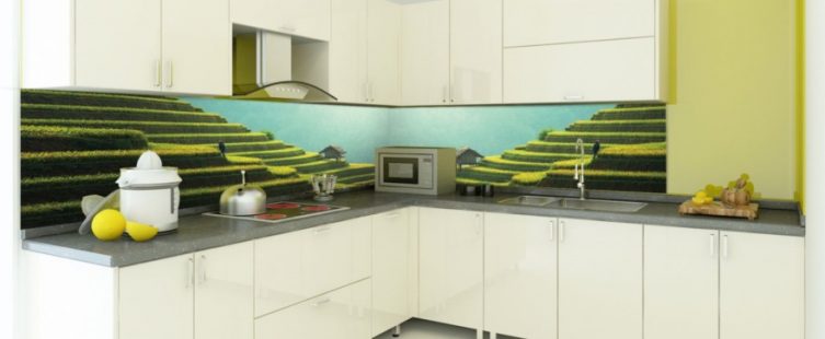  Tranh kính ốp bếp – vẻ đẹp mới lạ cho không gian bếp hiện đại					