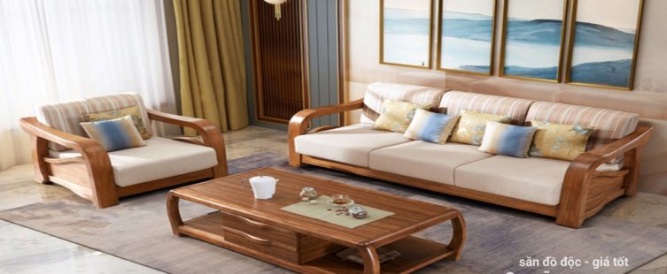  Tổng hợp tất cả các mẫu bàn ghế sofa gỗ phòng khách đẹp hiện đại					