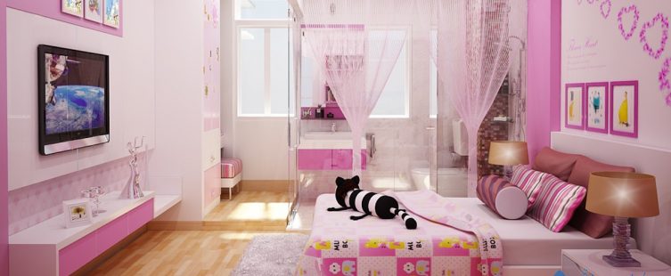  Tham khảo ý tưởng thiết kế phòng ngủ bé gái nhẹ nhàng, dễ thương					