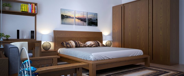  15 mẫu giường gỗ đẹp nhìn là thích, nằm là mê					