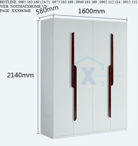 TỦ QUẦN ÁO TỦ ĐỒ GỖ X HOME Hà Nội Sài Gòn XHOME2242