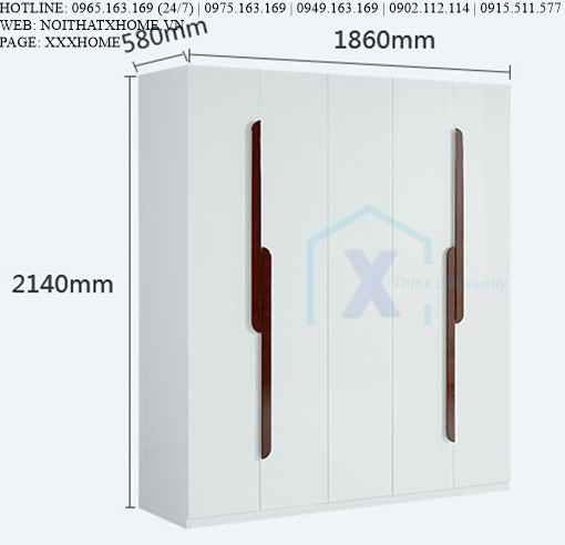 TỦ QUẦN ÁO TỦ ĐỒ GỖ X HOME Hà Nội Sài Gòn XHOME2242