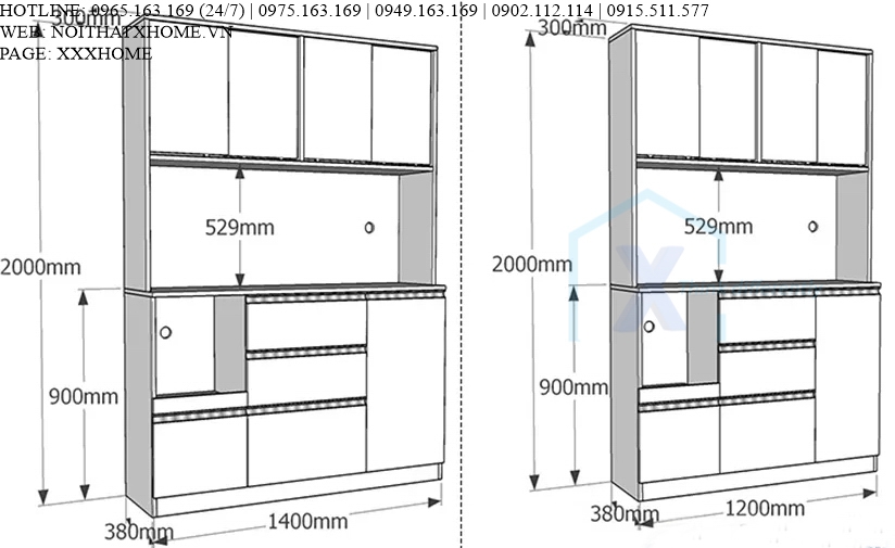 TỦ BẾP GỖ X HOME HÀ NỘI SÀI GÒN HỒ CHÍ MINH XHOME2216