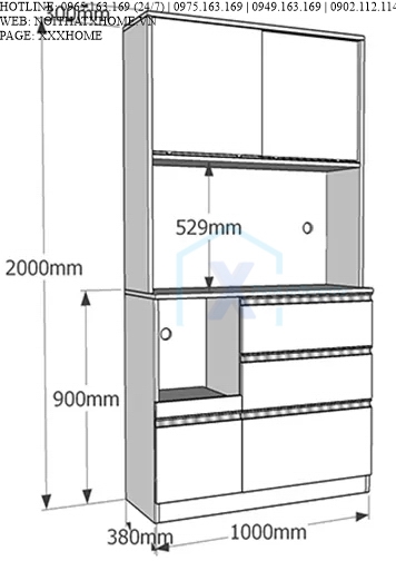 TỦ BẾP GỖ X HOME HÀ NỘI SÀI GÒN HỒ CHÍ MINH XHOME2216