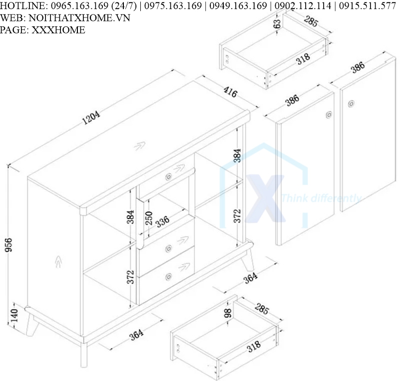 TỦ BẾP GỖ X HOME HÀ NỘI SÀI GÒN HỒ CHÍ MINH XHOME2223