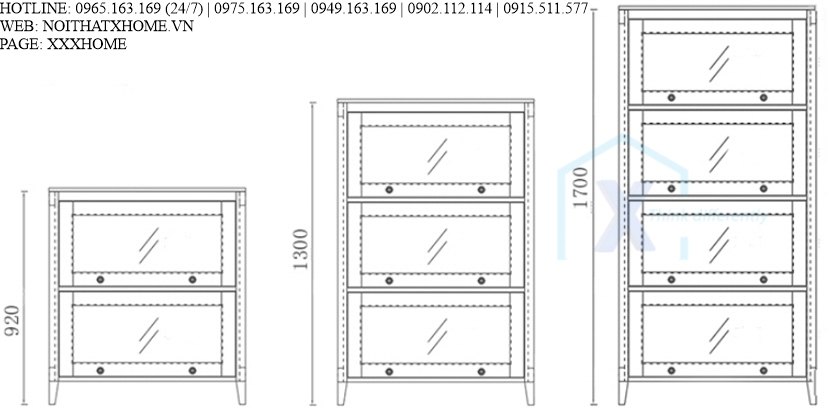 TỦ TÀI LIỆU GỖ X HOME HÀ NỘI SÀI GÒN HỒ CHÍ MINH XHOME2206